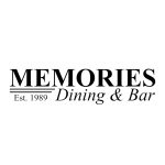 Memories Dining and Bar logo in black.